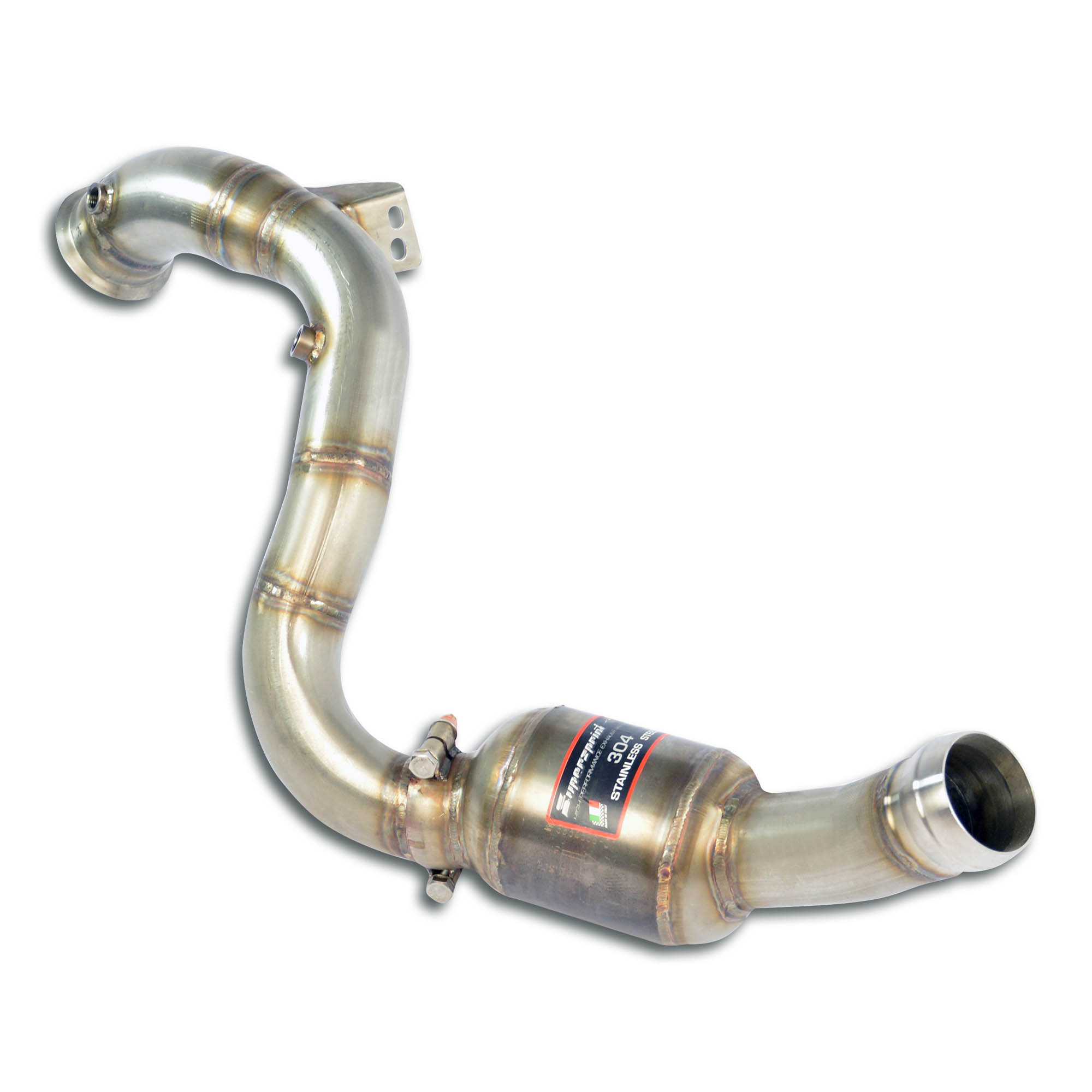 Downpipe Sinistro + catalizzatore metallico Elimina catalizzatore primario (RHD - LHD)