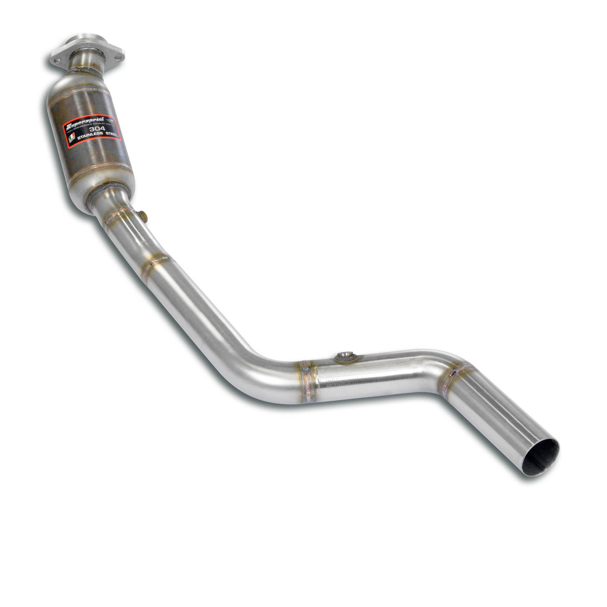 Downpipe Sinistro + Catalizzatore metallico 