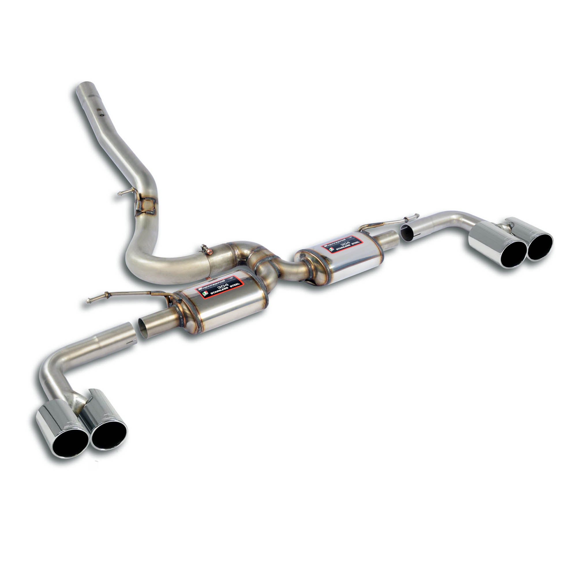 Rear exhaust Racing Right OO90 - Left OO90