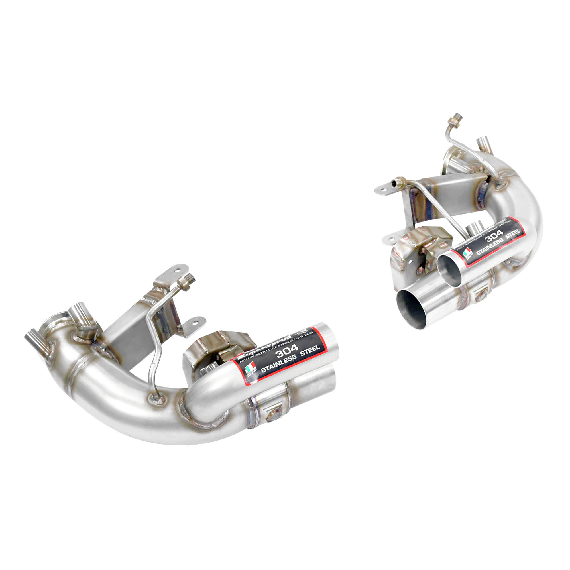 Front pipes kit Right - Left (Replaces catalytic converter + GPF) with valve