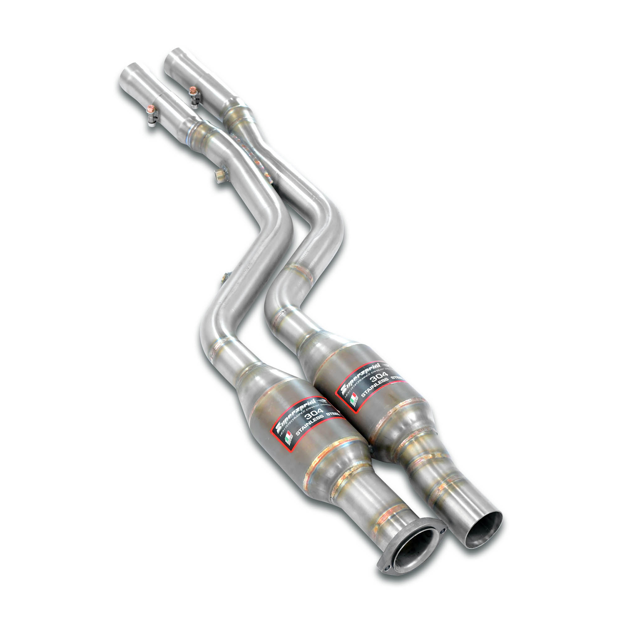 Anteriore con catalizzatore metallico destro - sinistro + X-Pipe