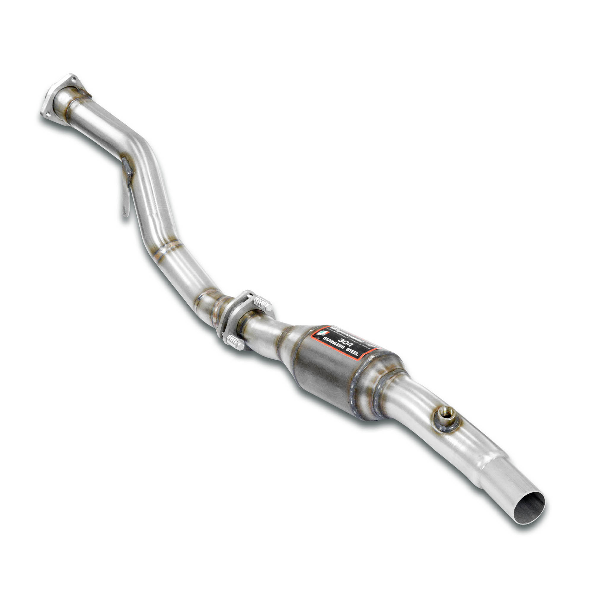 Downpipe Left + Metallic catalytic converter  