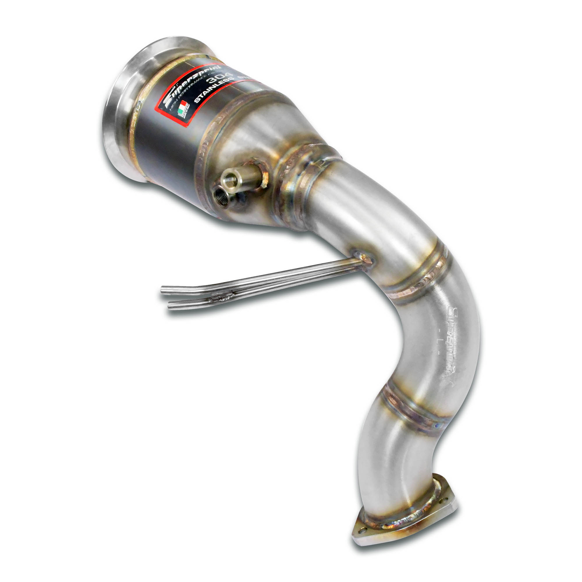 Downpipe Sinistro + Catalizzatore metallico 
