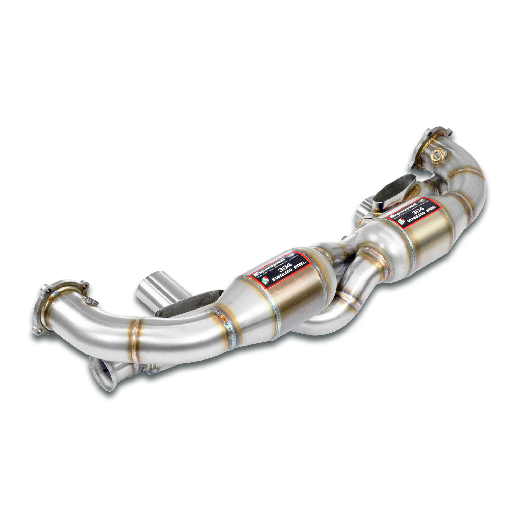 Front Metallic catalytic Right - Left 100CPSI (With heat exchangers)