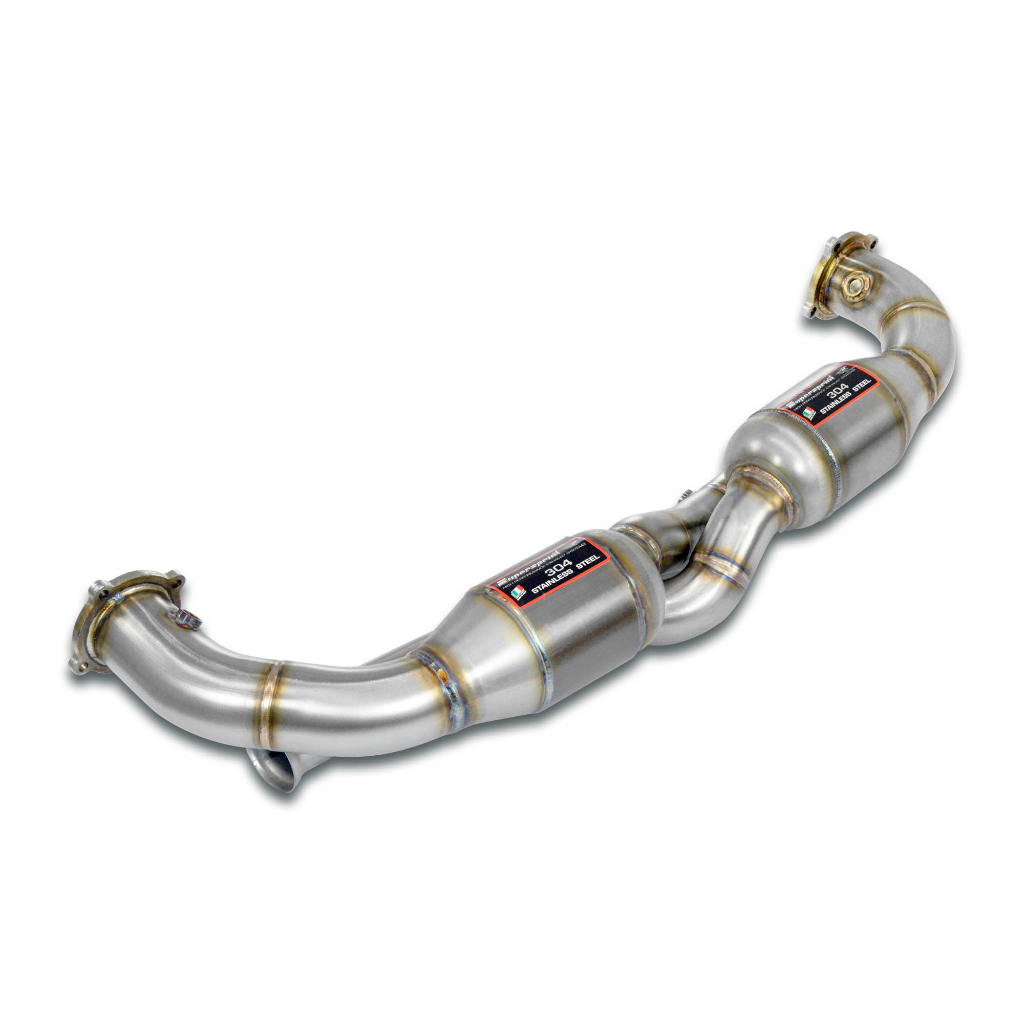 Anteriore Destro - Sinistro con catalizzatore 100CPSI Racing (Senza scambiatori riscaldamento)