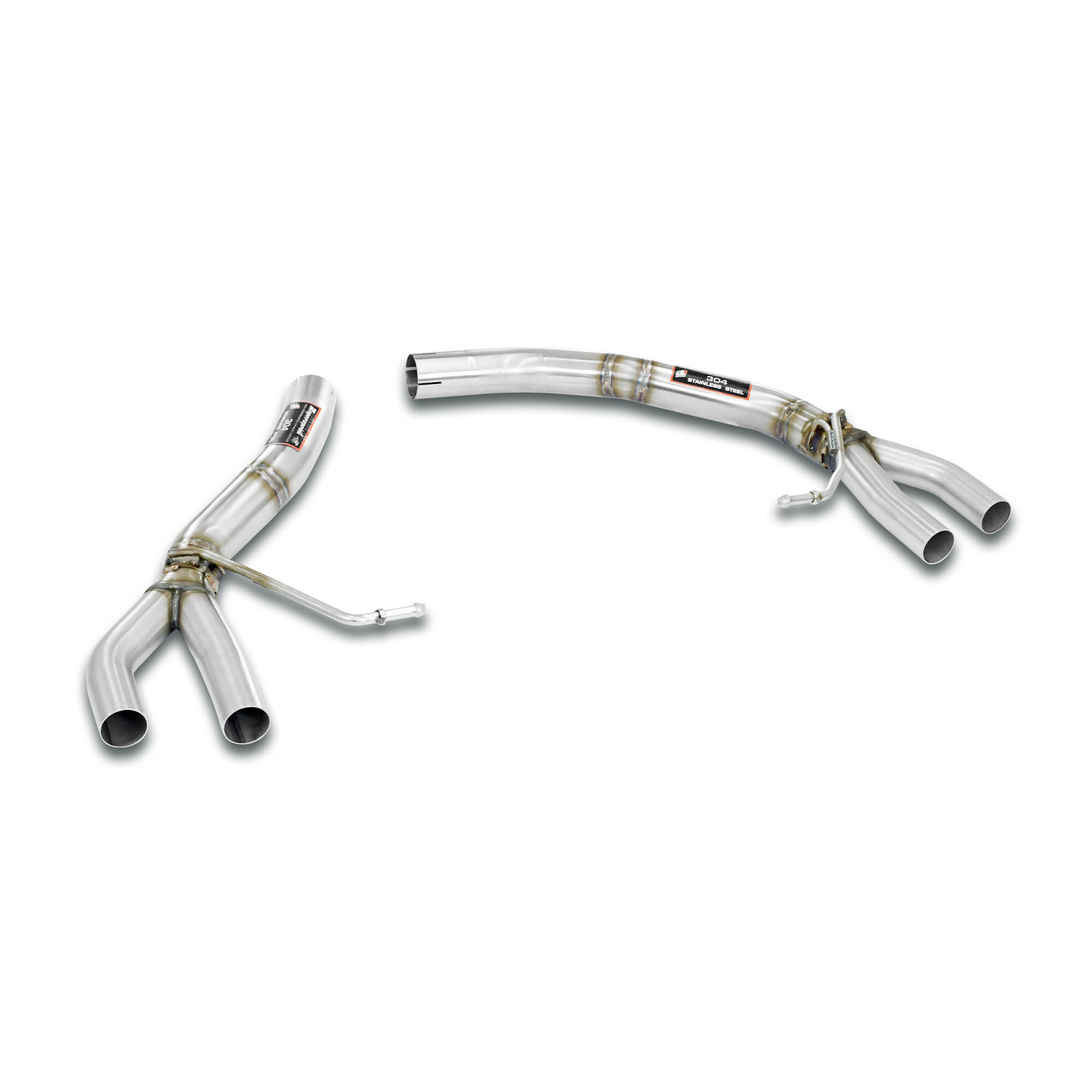 Rear pipe kit Right - Left (Muffler delete)