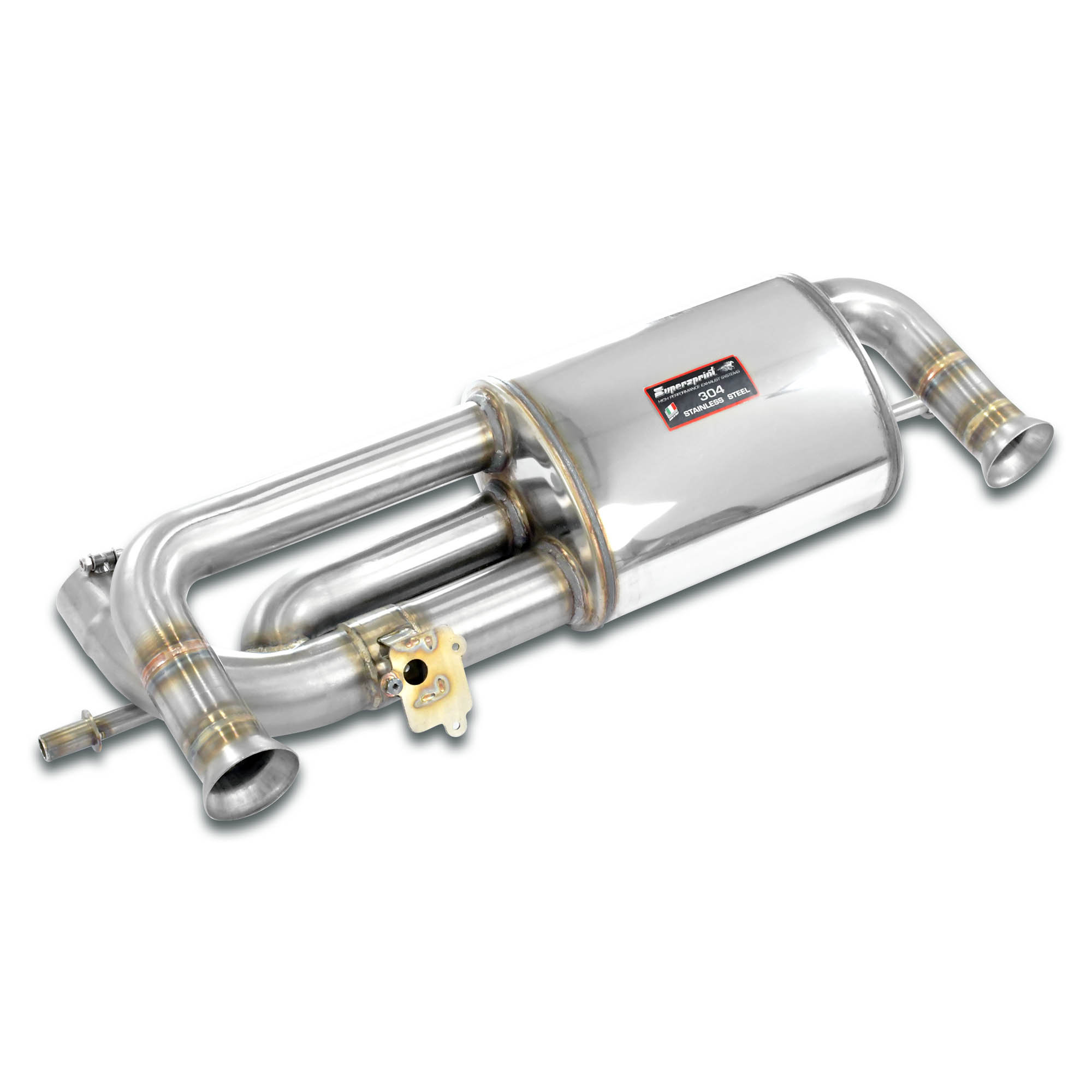 Rear exhaust Sport right - left with valve