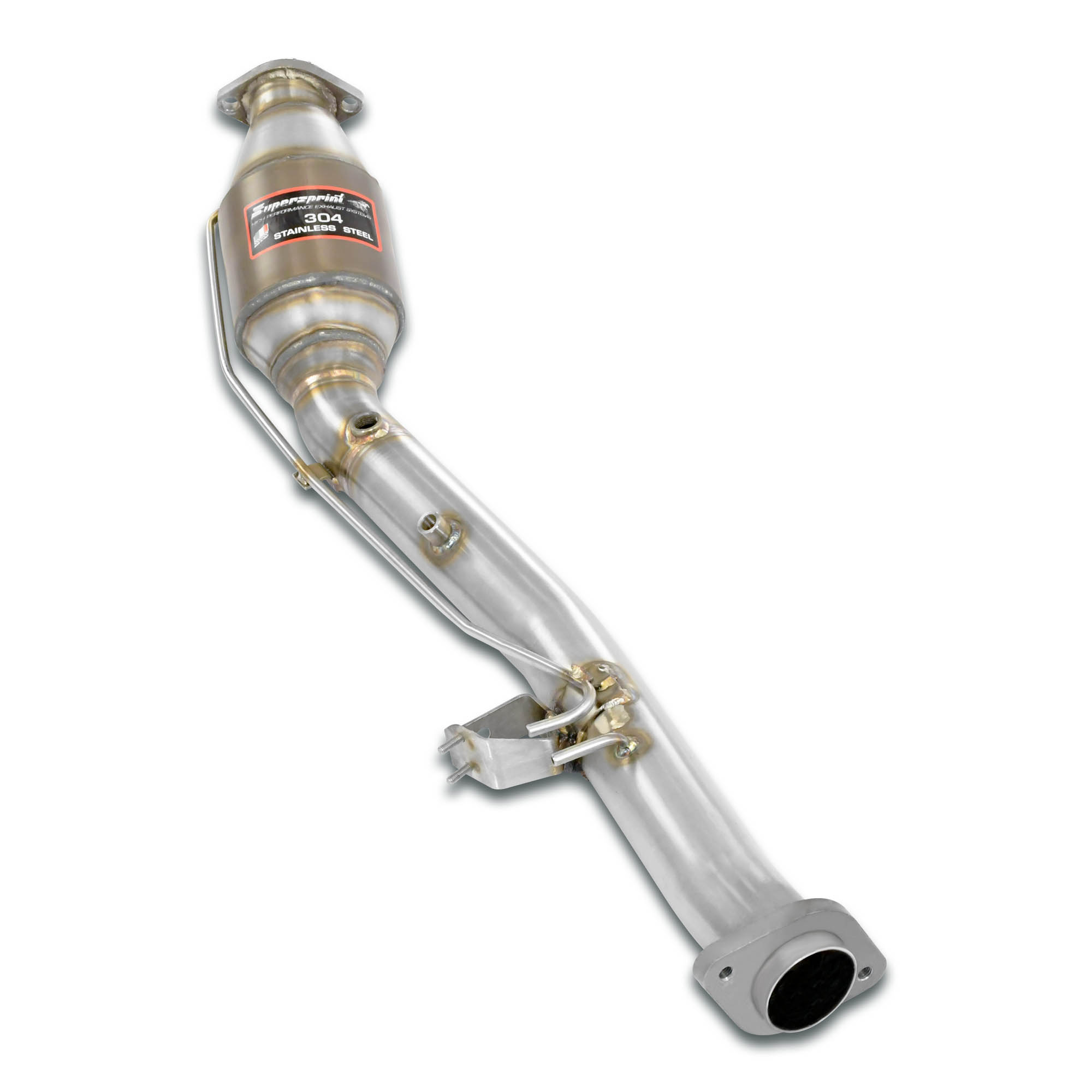 Front Metallic catalytic converter (Deletes GPF)  (Oxygen sensor cables must be extended)