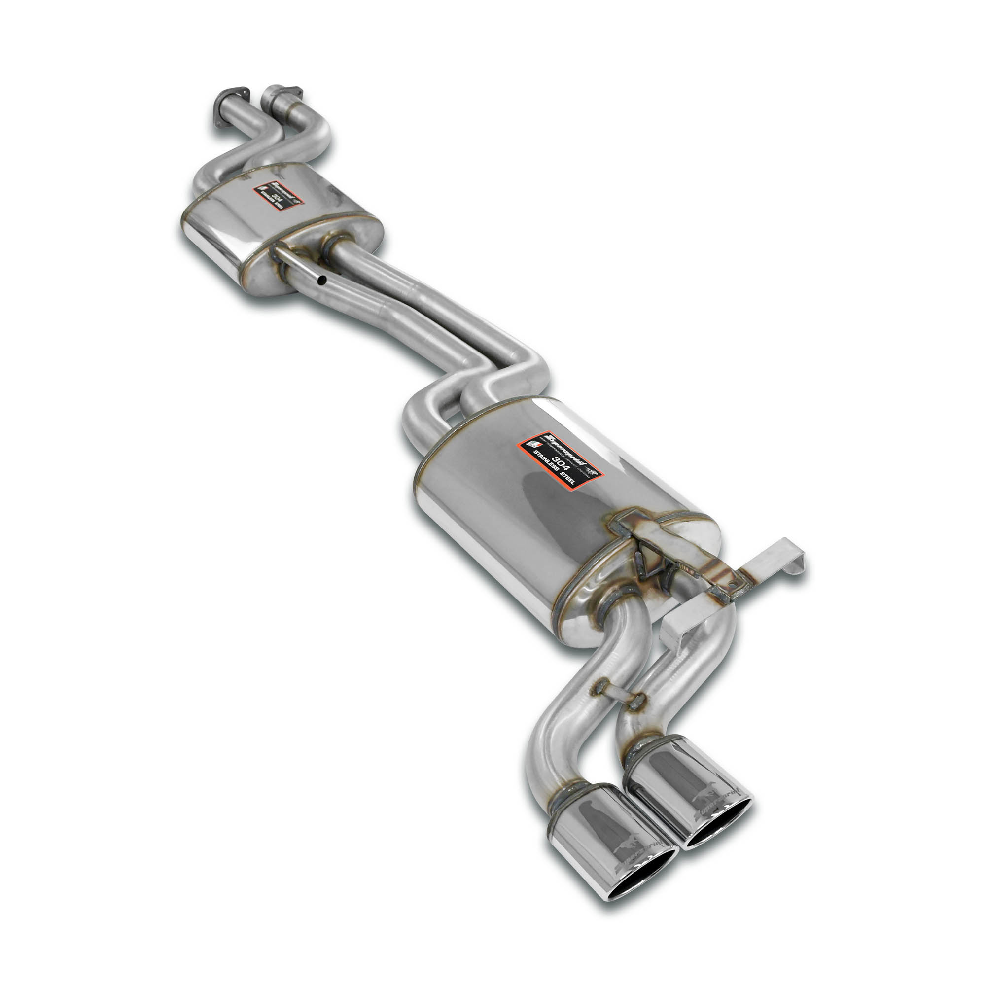 Centre + rear exhaust 90x70 S-Bend