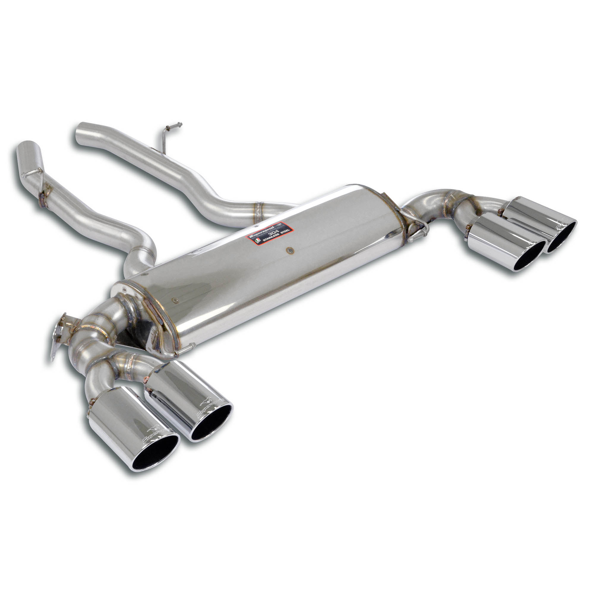Rear exhaust Right OO90 - Left OO90 with valve