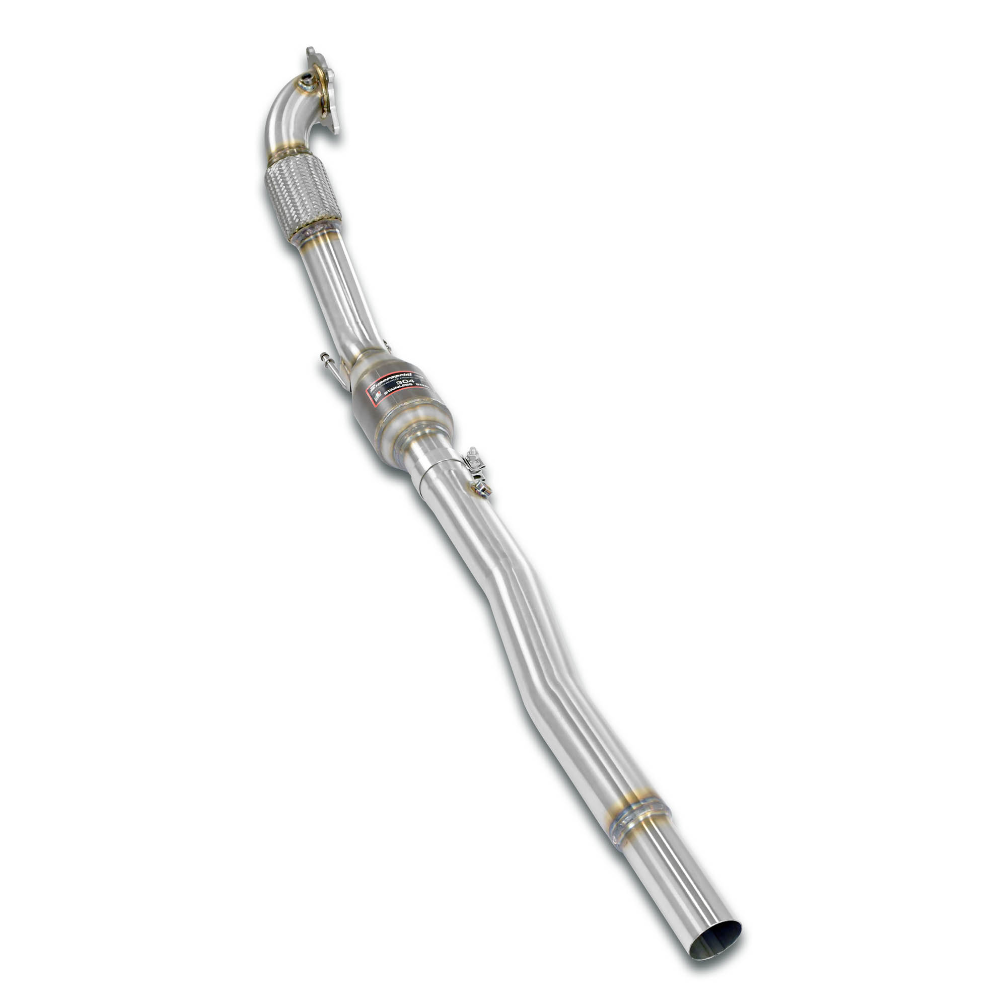 Turbo downpipe kit with  Metallic catalytic 200 CPSI