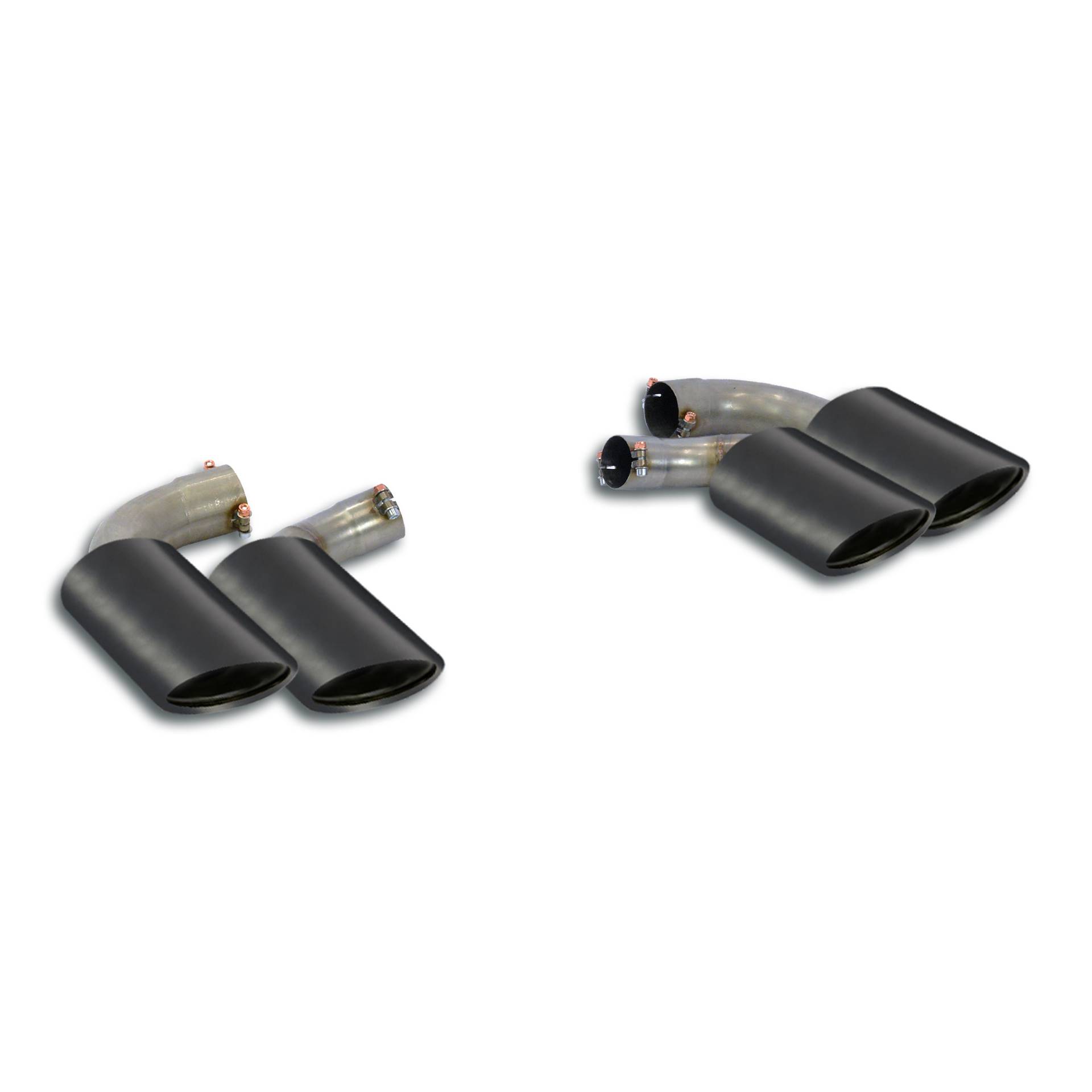 4 Endpipe kit Right - Left 120x80 Gun Metal Grey  