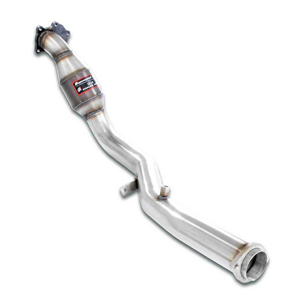 Downpipe + catalizzatore metallico Ø76mm.