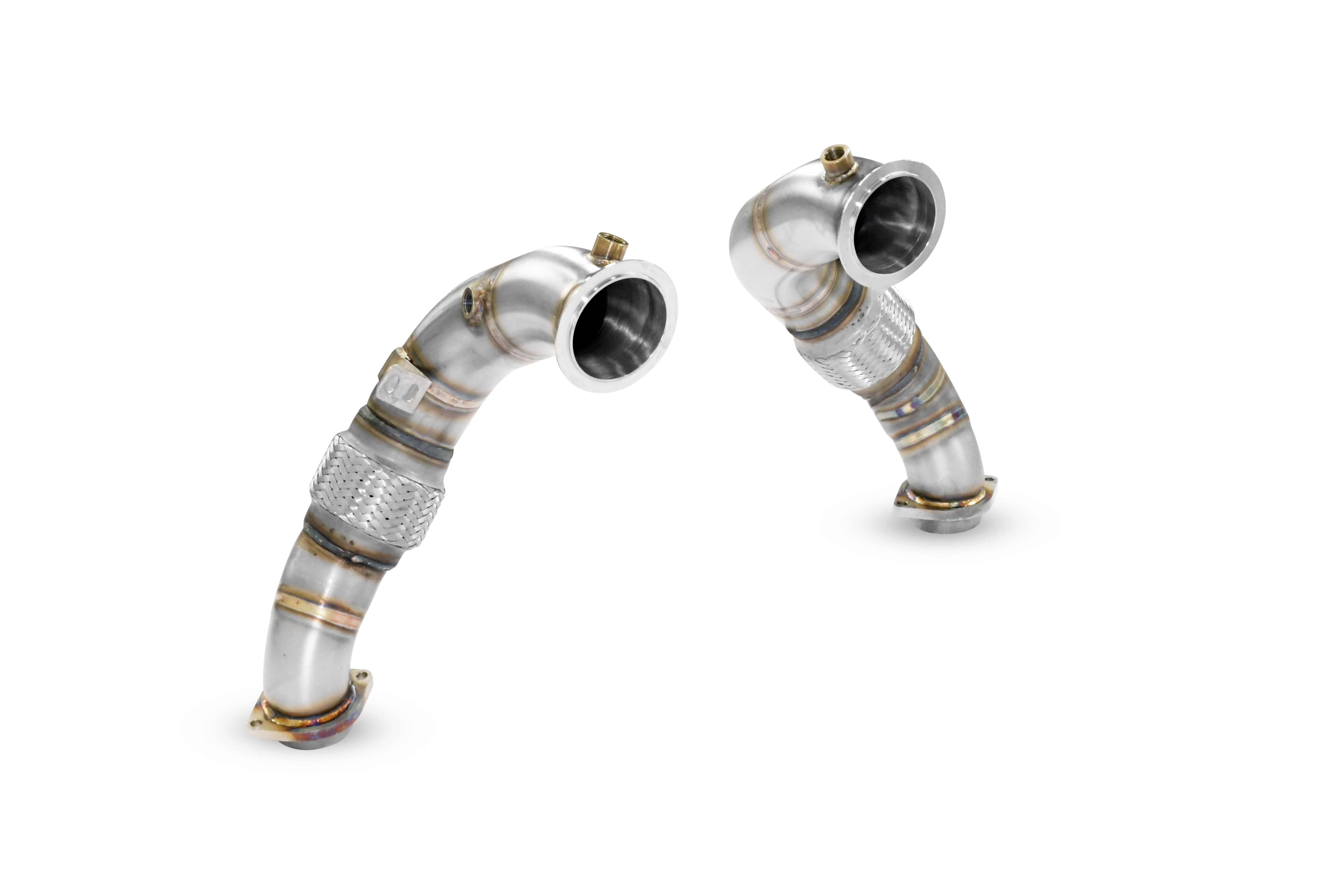 Turbo downpipe kit Right - Left  (Replaces catalytic converter)