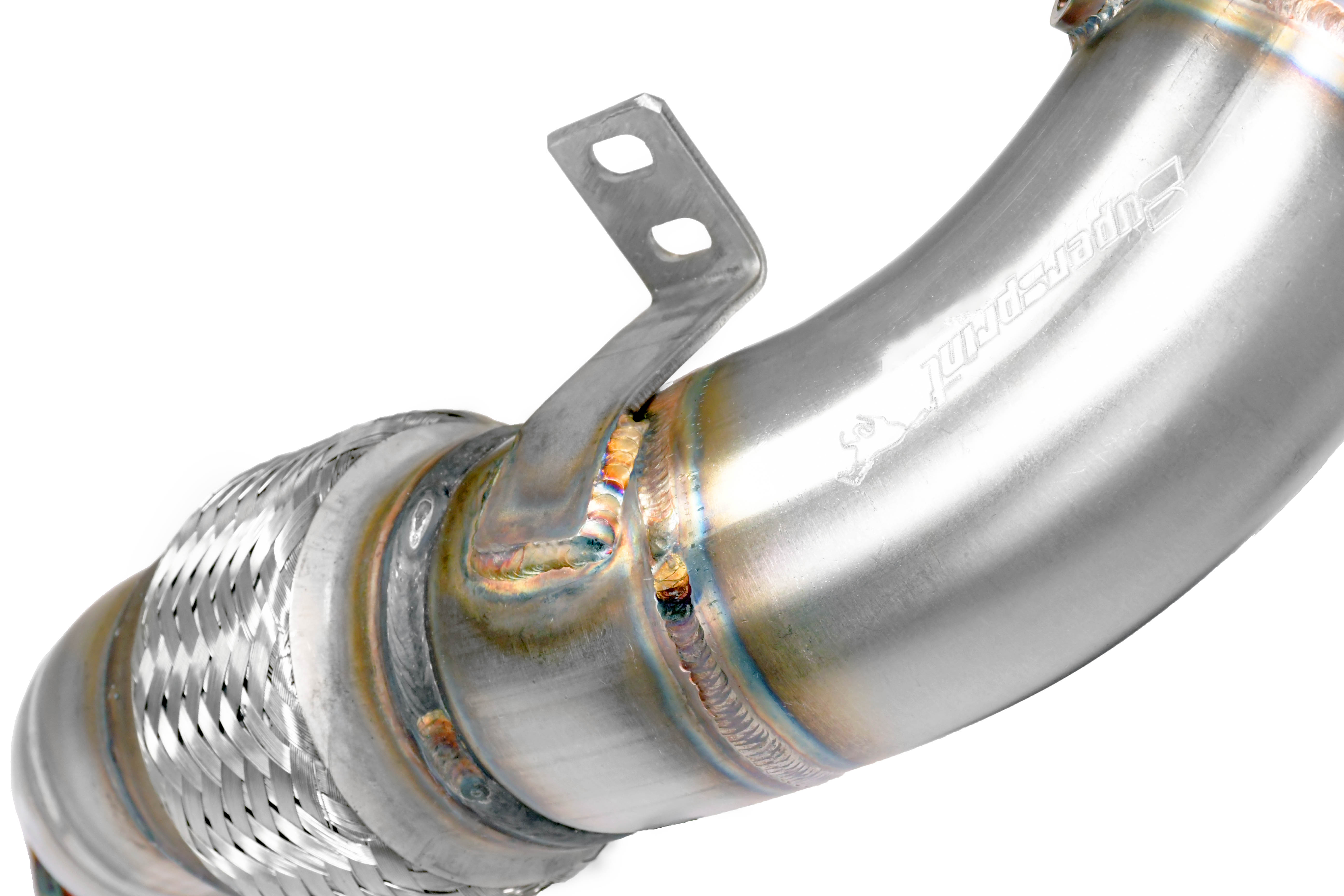 Turbo downpipe kit Right - Left  (Replaces catalytic converter)