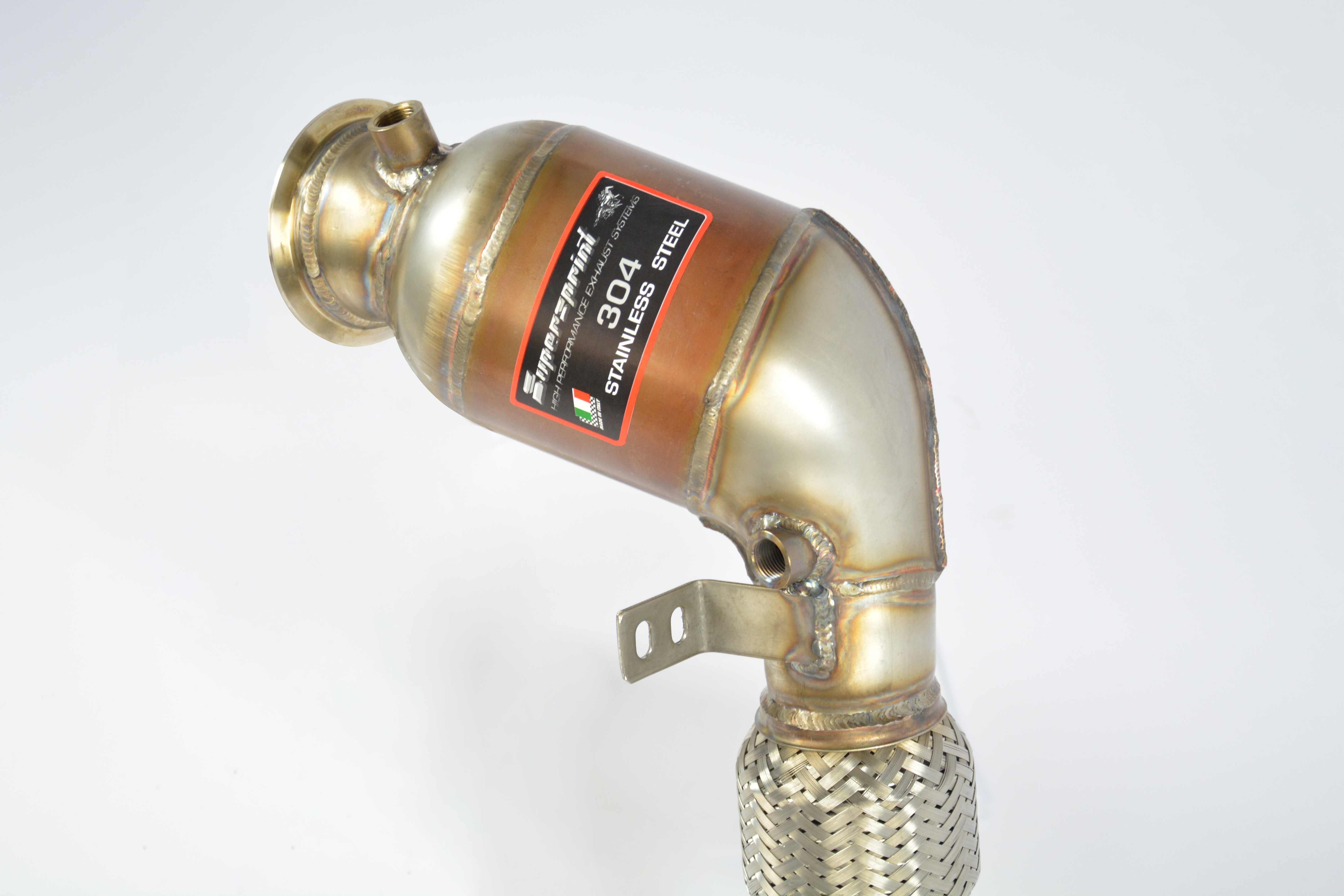 Turbo downpipe kit +  Metallic catalytic converter Left