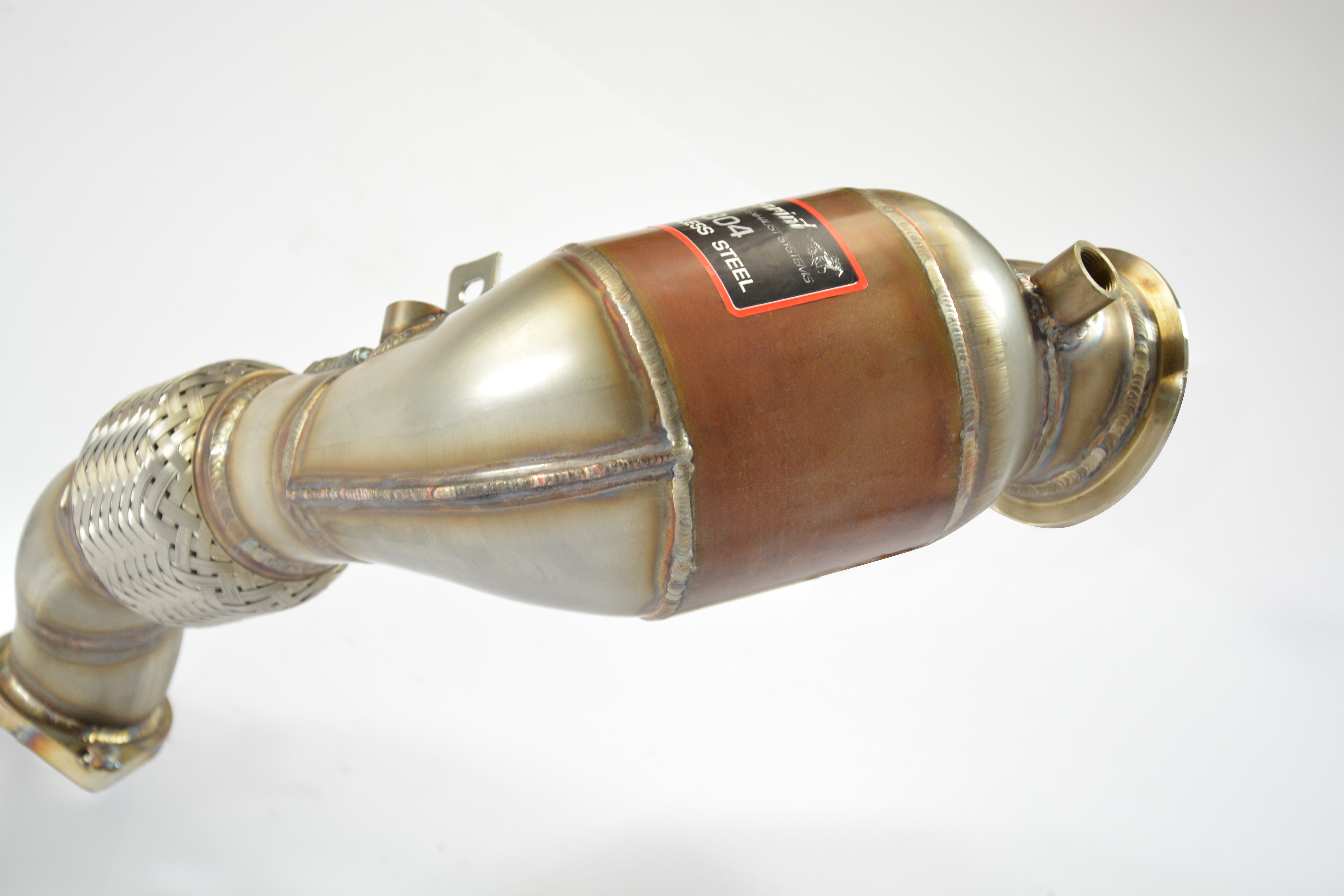 Turbo downpipe kit +  Metallic catalytic converter Left