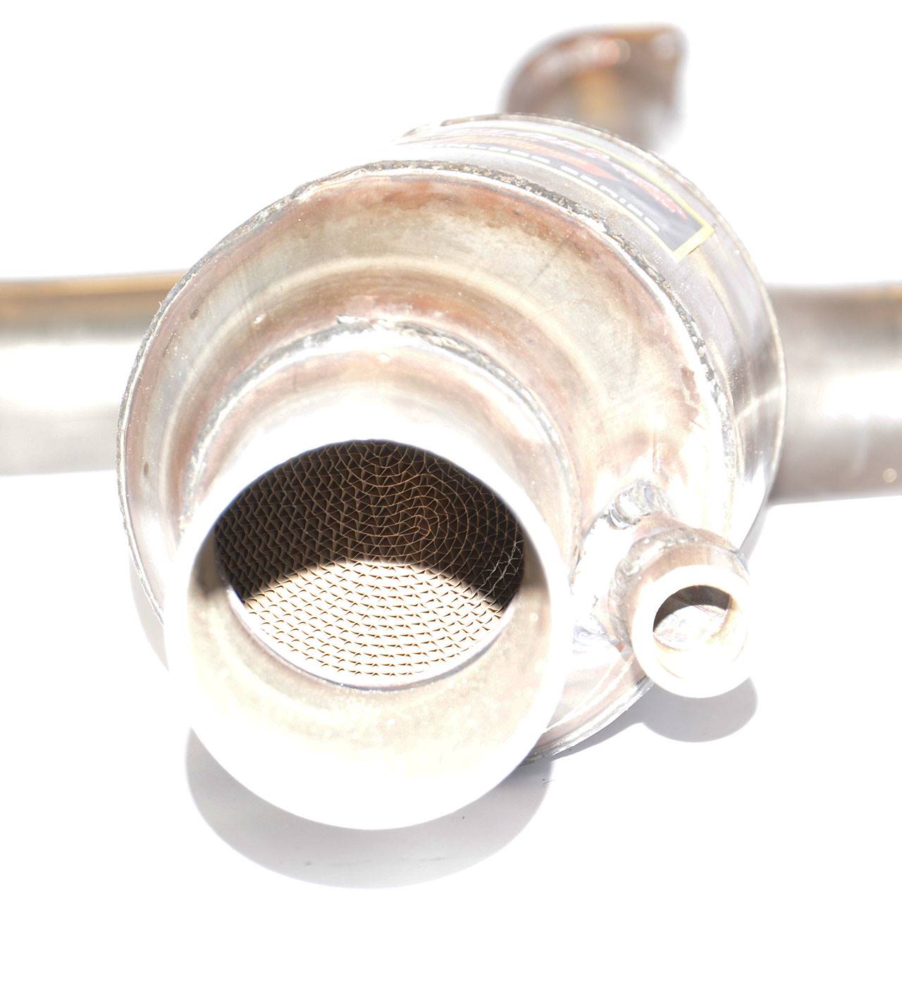 Scarico anteriore con catalizzatore metallico 200CPSI destro + sinistro