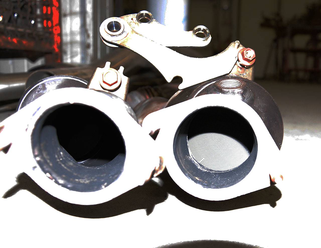 Front exhaust with metallic catalytic 200CPSI Right + Left