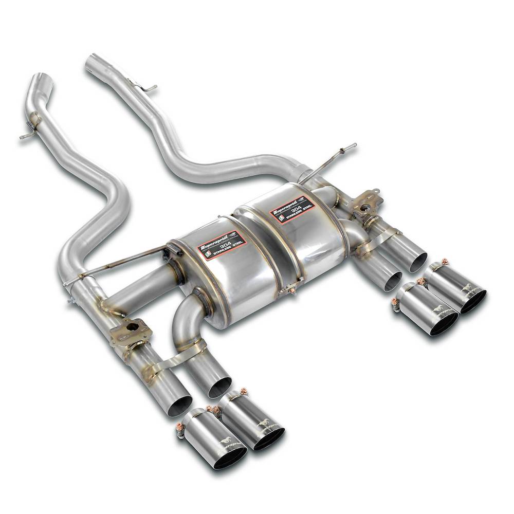 Rear muffler package