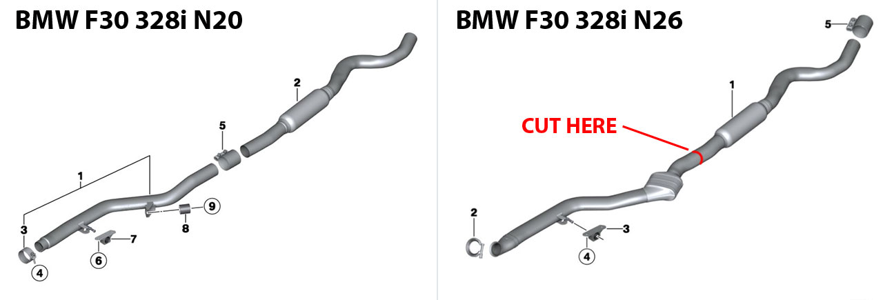 Connecting sleeve pipe For the OEM secondary catalytic (Weld on connection)
