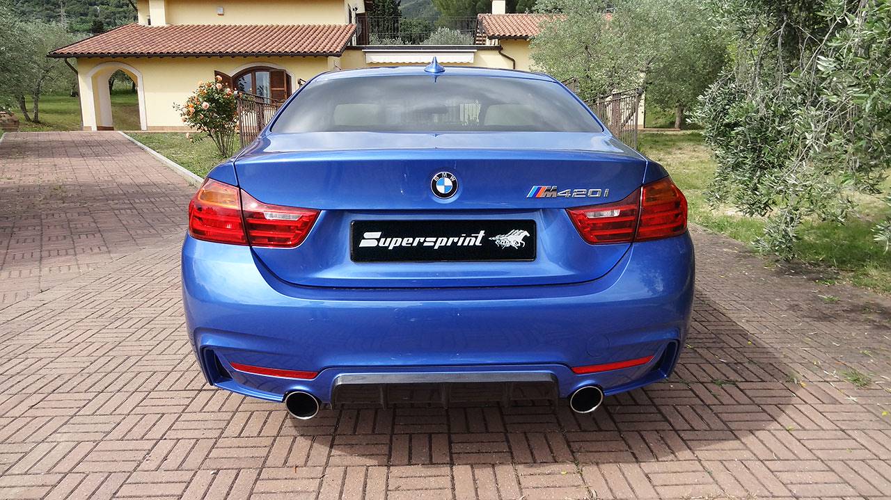 Connecting pipe + rear exhaust Right O100 - Left O100