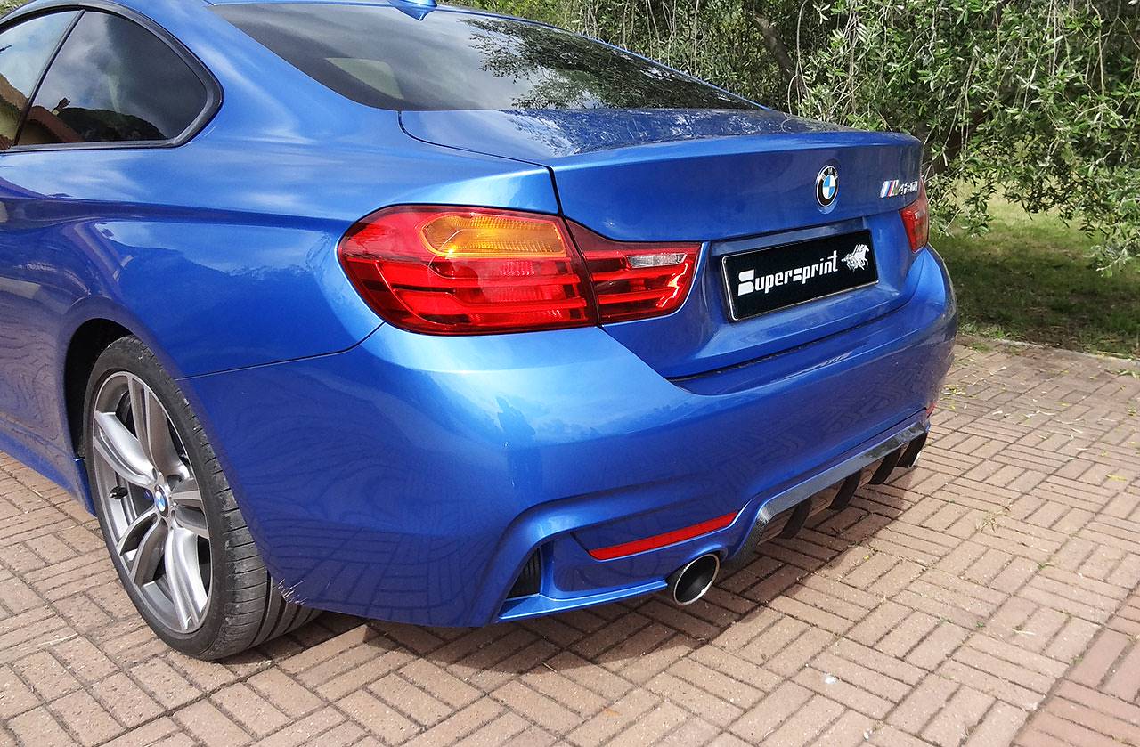 Connecting pipe + rear exhaust Right O100 - Left O100