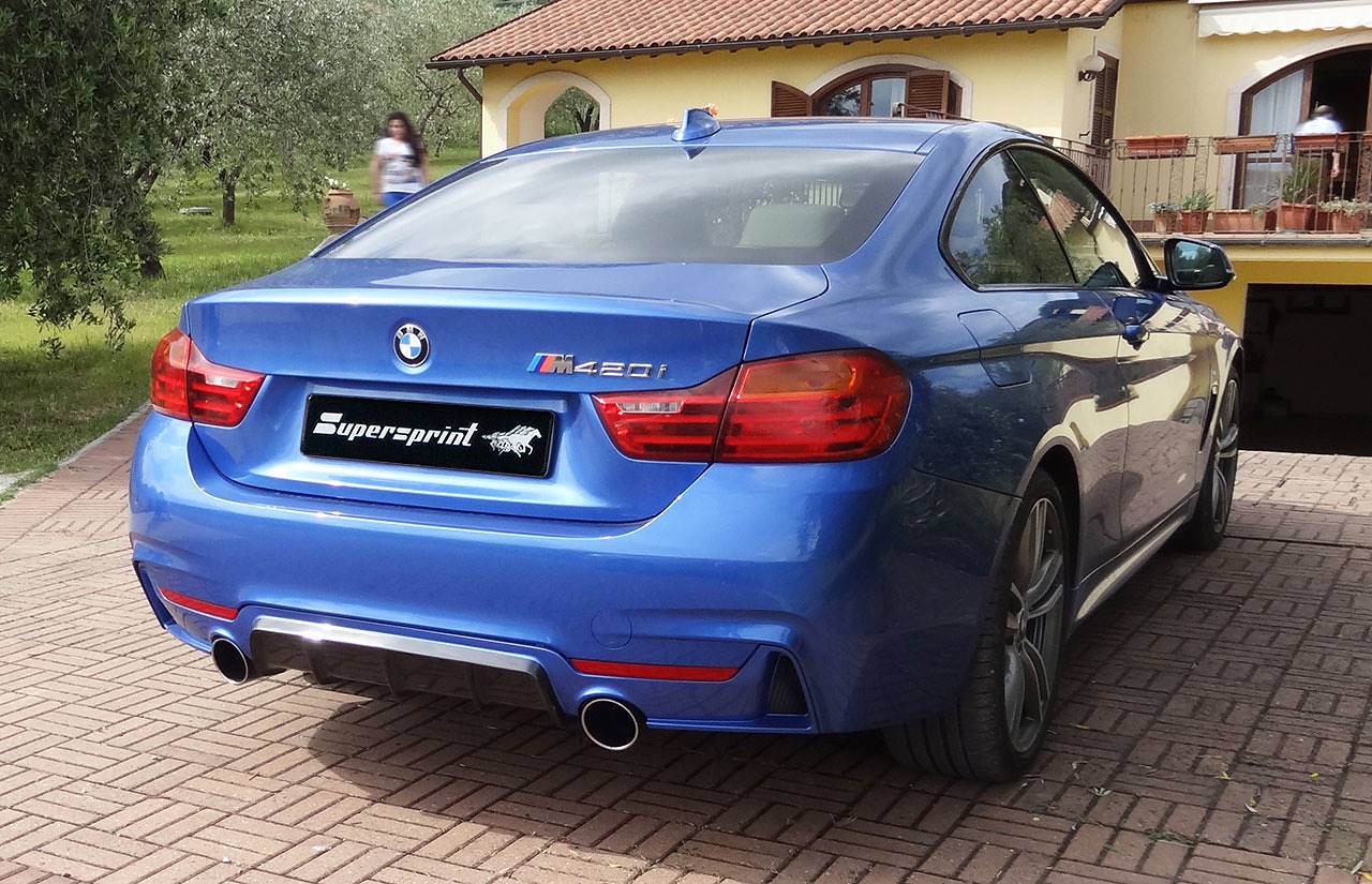 Connecting pipe + rear exhaust Right O100 - Left O100