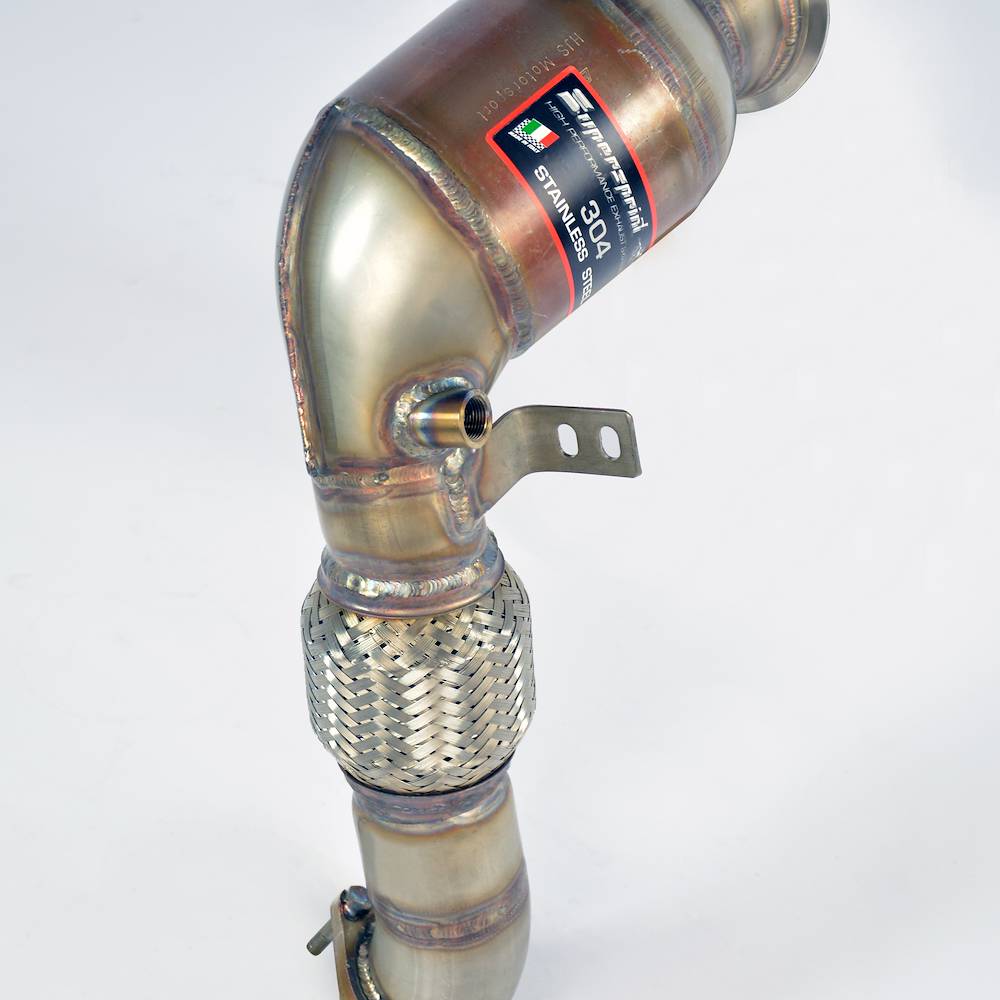 Turbo downpipe + Sport Metallkatalysator Rechts