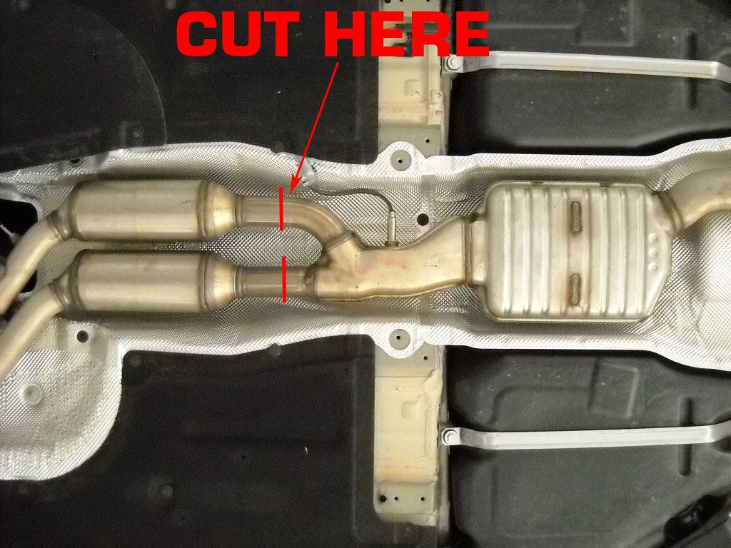 Centre pipe (Replaces OEM centre exhaust)