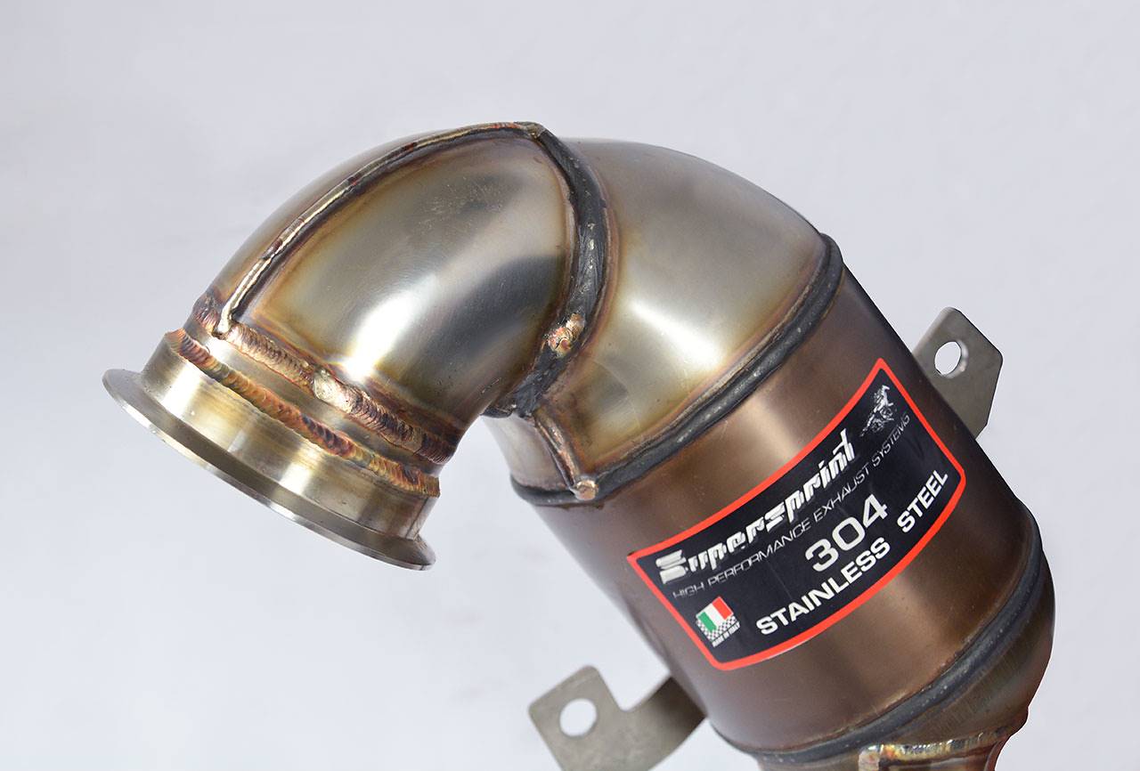 Turbo downpipe kit + Metallic catalytic converter WRC 100 CPSI (Deletes GPF)