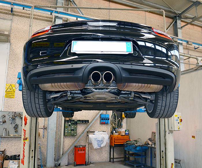 Nuovo impianto di scarico per Porsche 981 Boxster e Cayman