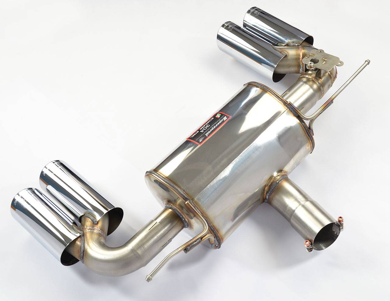 Rear exhaust OO80 Right + OO80 Left with valve