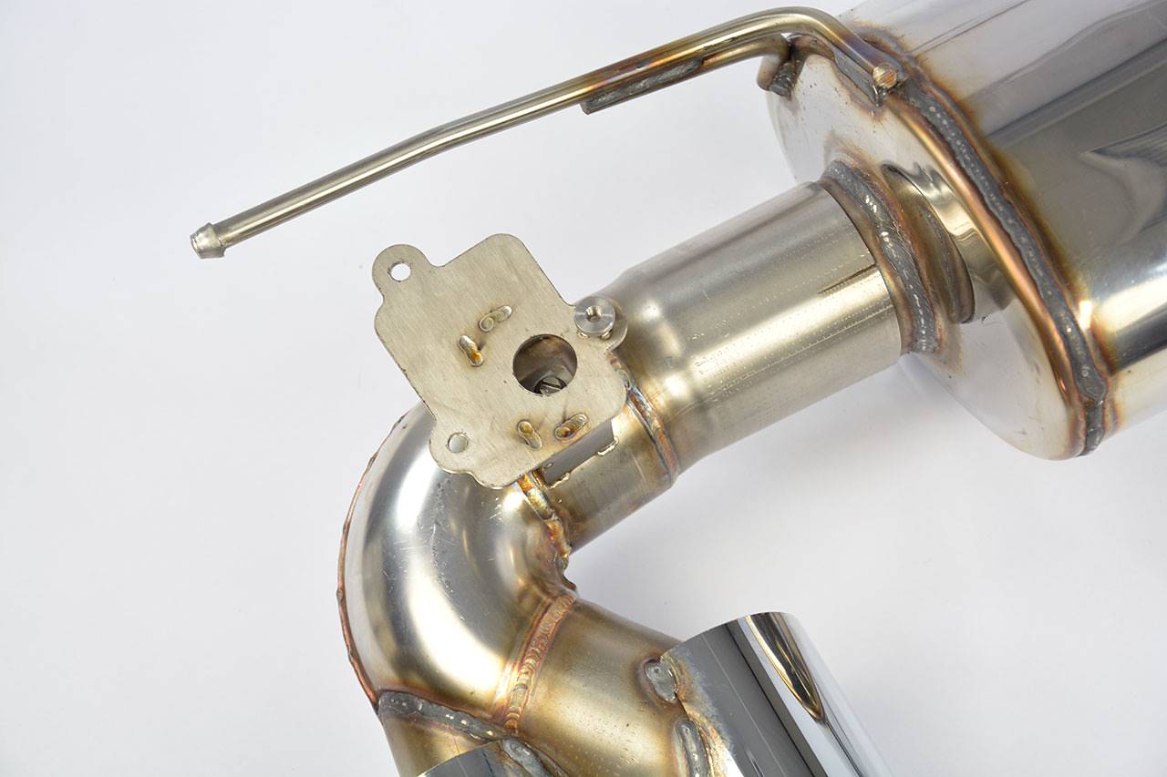 Rear exhaust OO80 Right + OO80 Left with valve