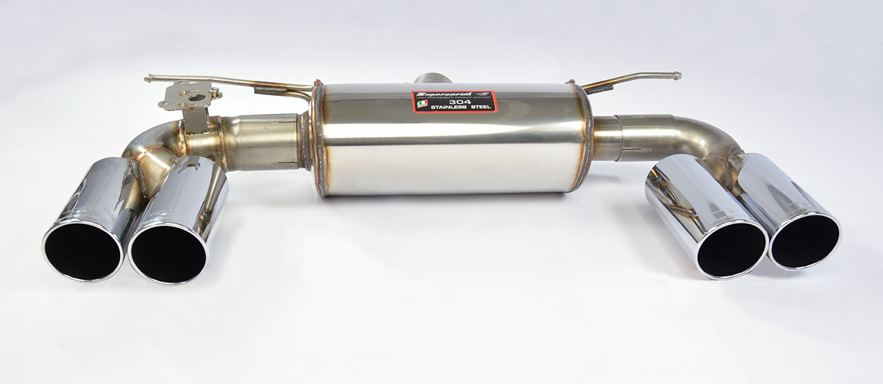 Rear exhaust OO80 Right + OO80 Left with valve