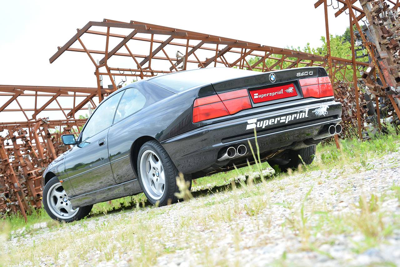 BMW E31 840Ci V8 sound con impianto di scarico completo Supersprint