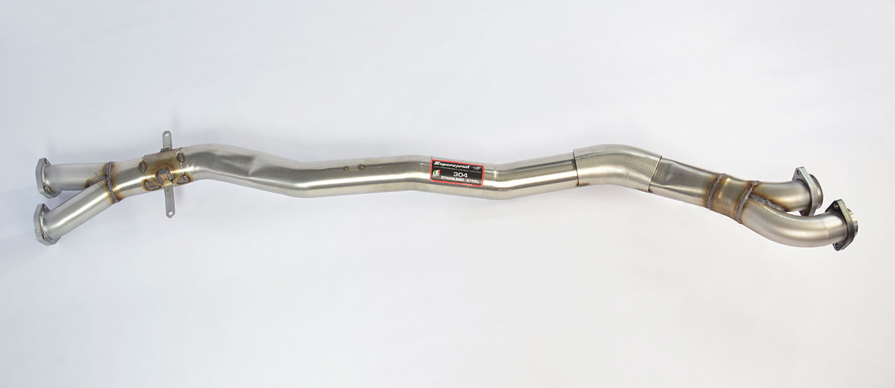 Centre pipe. Replaces OEM centre exhaust.