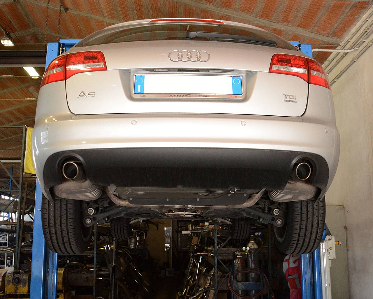 Rear pipe Right O100 (Muffler delete)