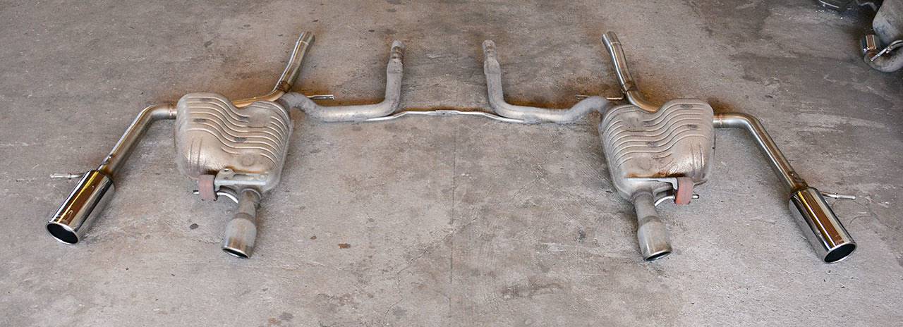 Rear pipe Left O100 (Muffler delete)