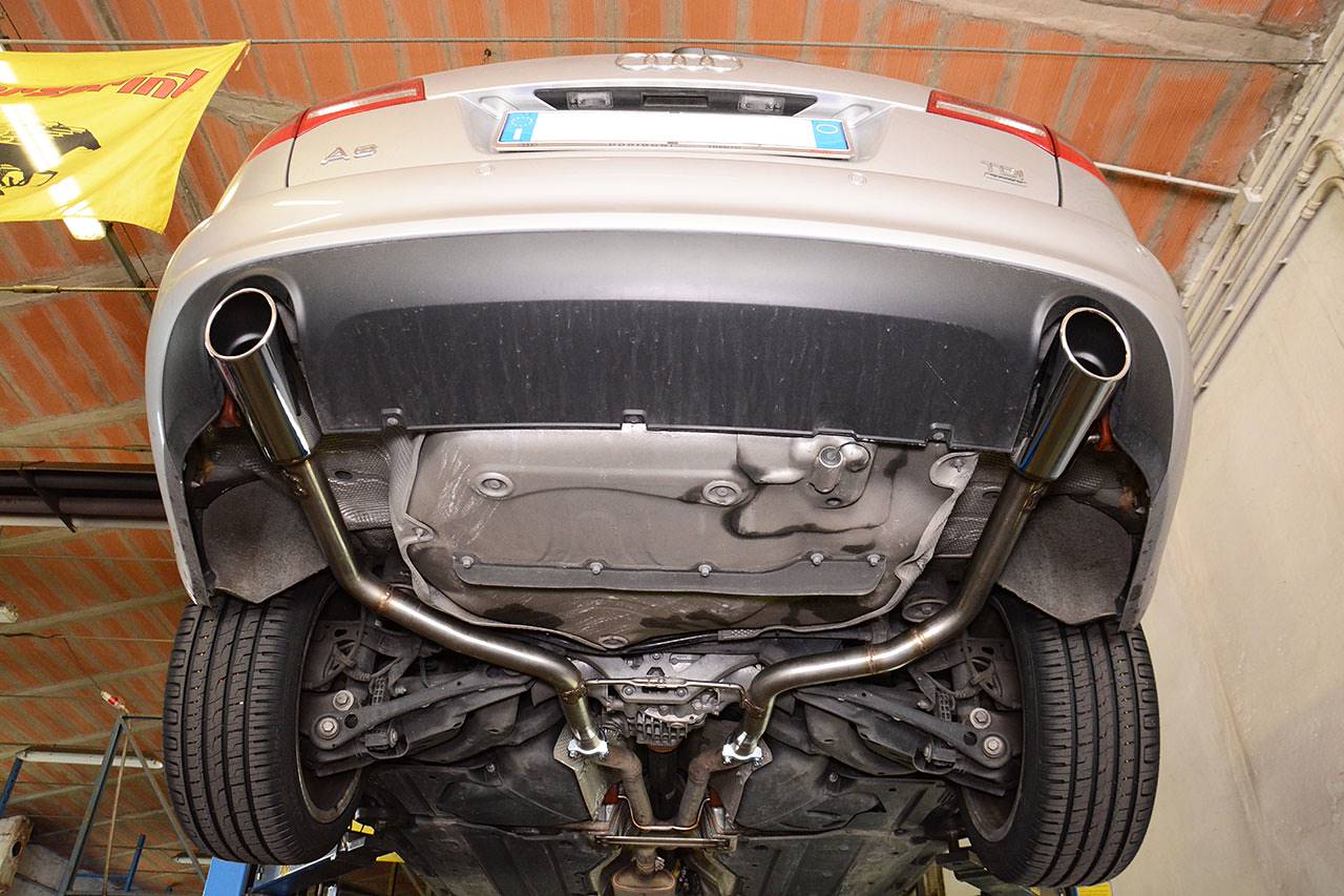 Rear pipe Left O100 (Muffler delete)