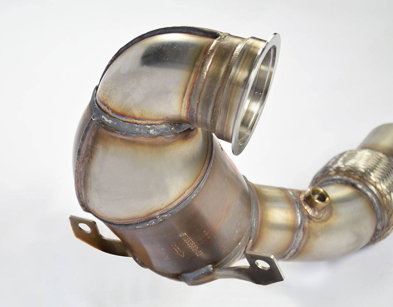 Turbo downpipe kit + Metallic WRC 100 CPSI catalytic converter (Deletes GPF)