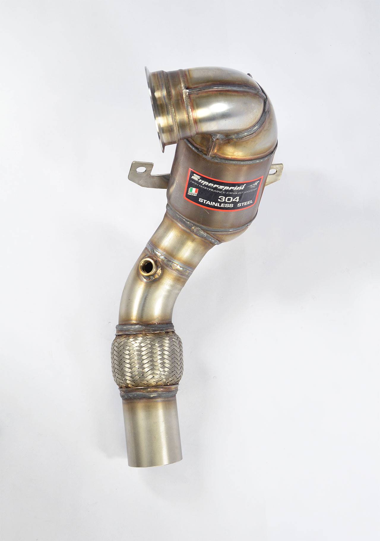 Turbo downpipe kit + Metallic 200 CPSI catalytic converter (Deletes GPF)