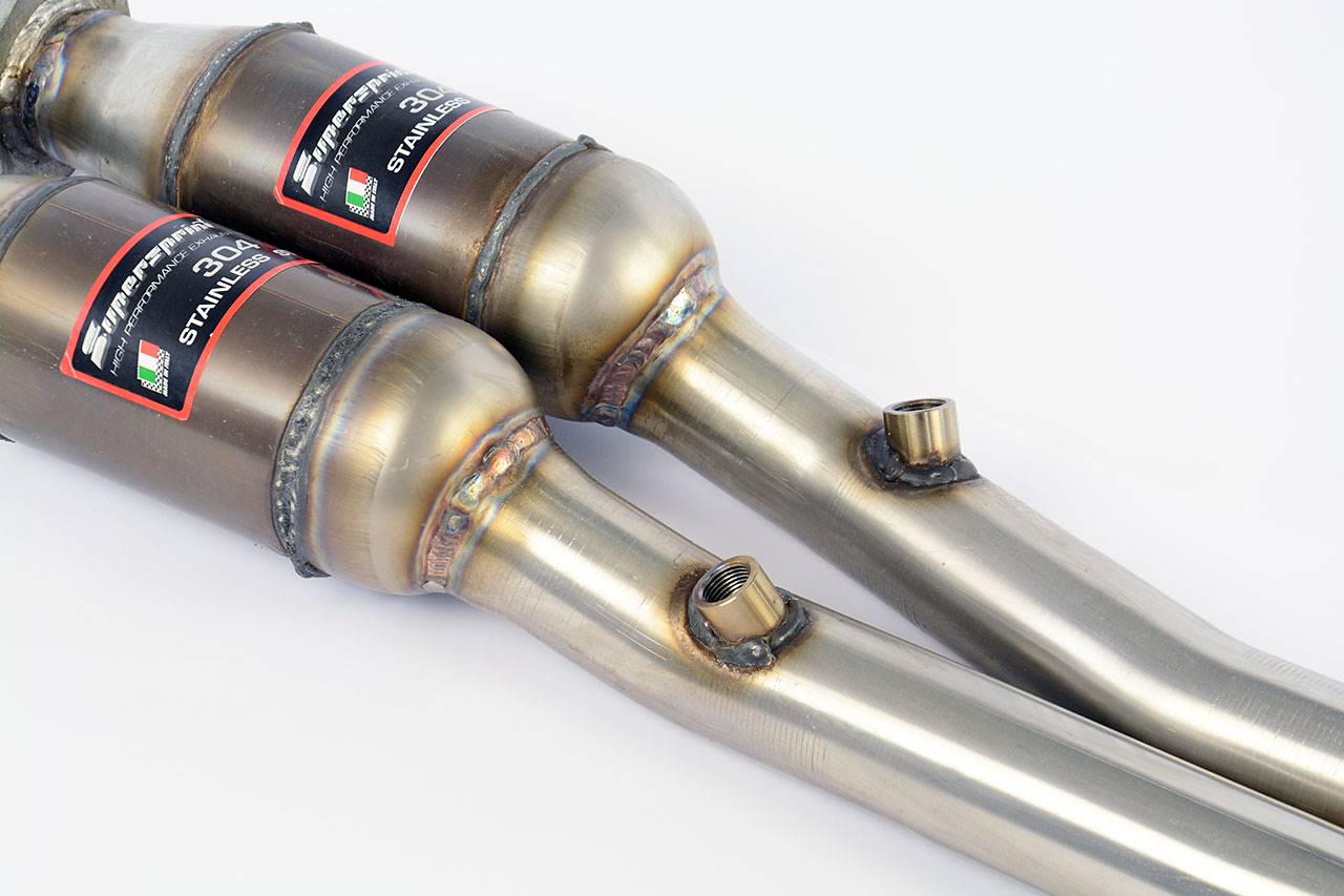 Front  Metallic catalytic converter Right - Left