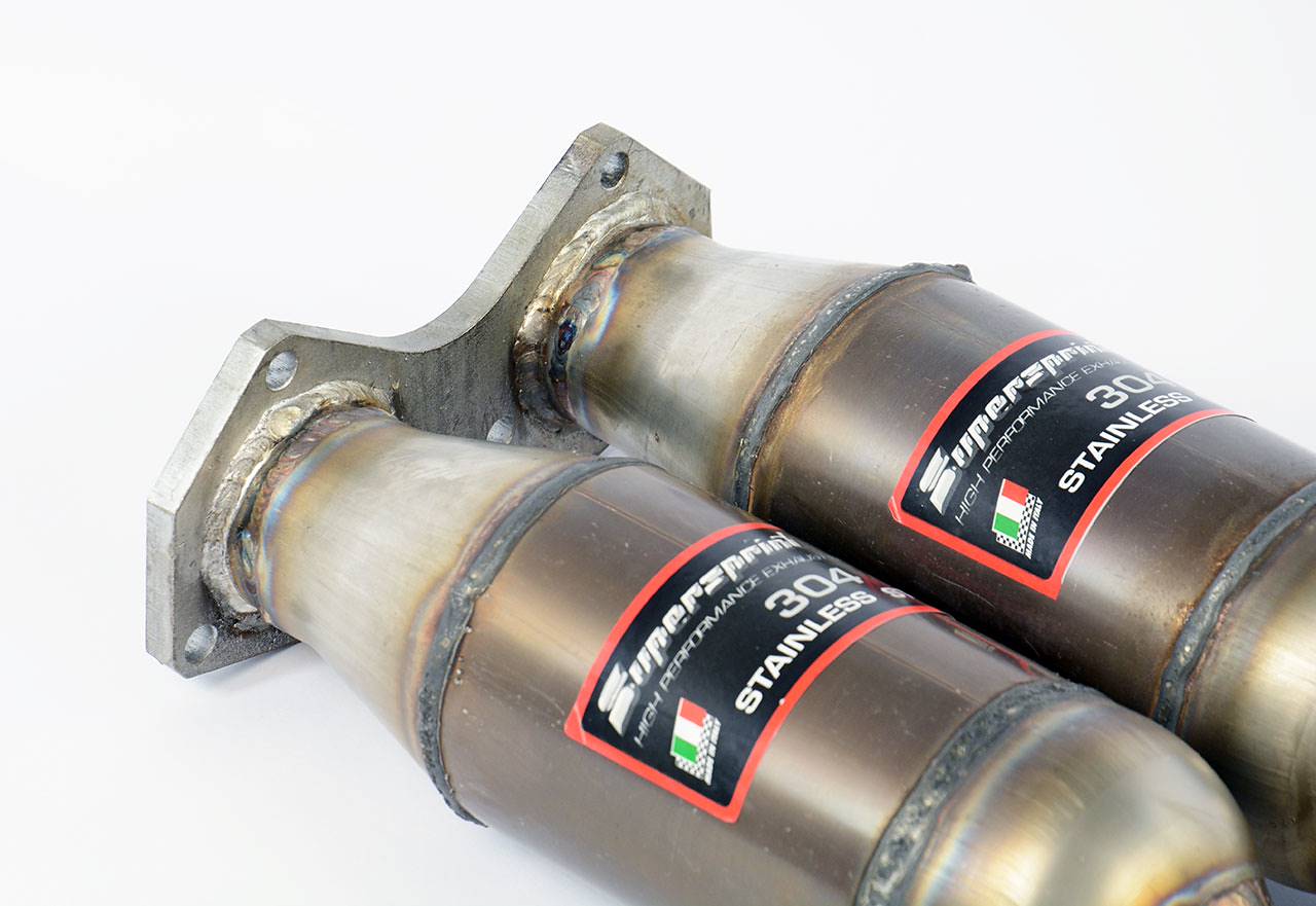 Vorderrohr “Y-Pipe” mit Rechts + Links Sport Metallkatalysator