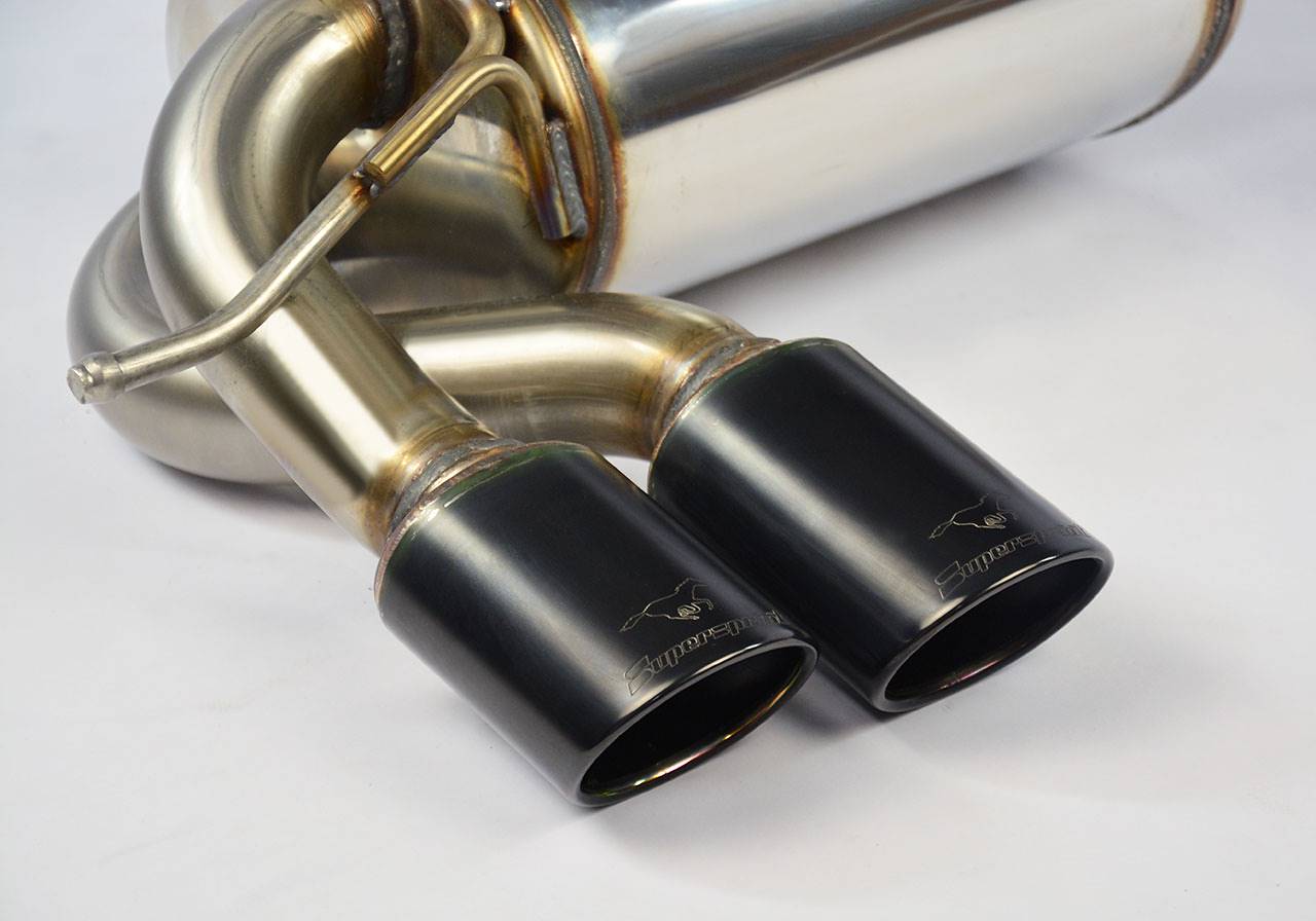 Rear exhaust 90x70 Gun Metal Grey