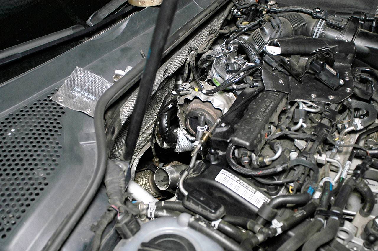 Turbo Downpipe (replaces diesel soot filter) With sensor bungs (Euro 6 engine)