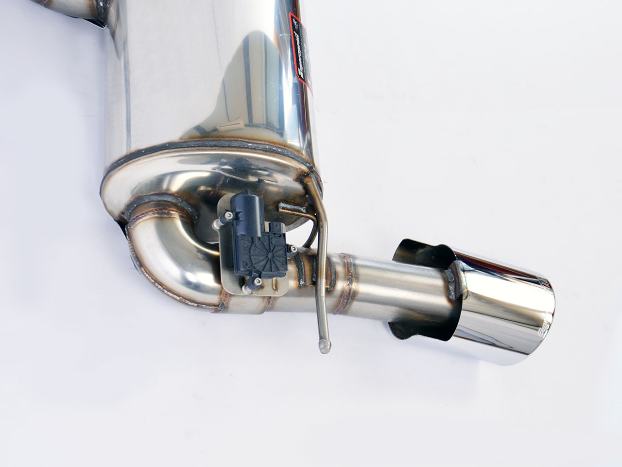 Rear exhaust Right - Left 150x105 with valve