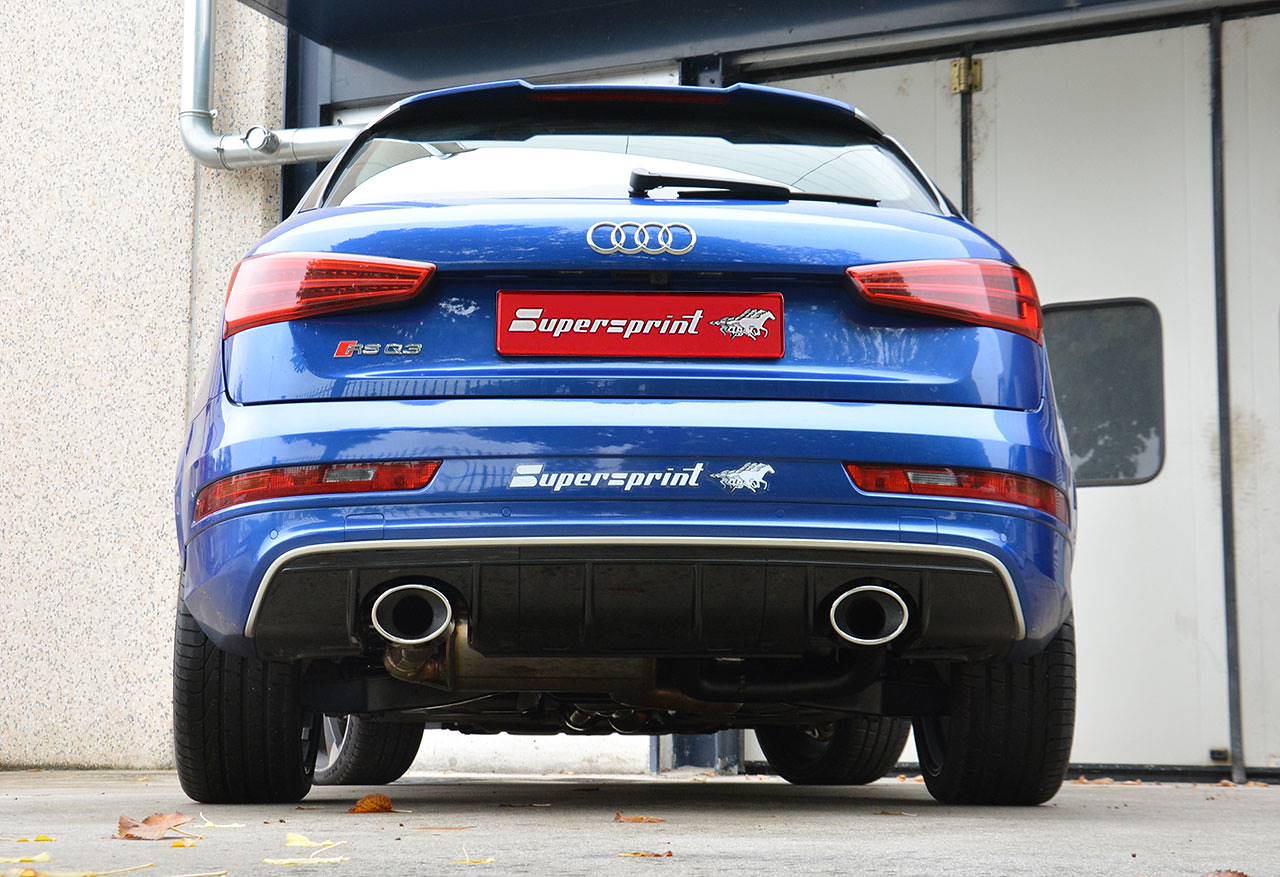 Rear exhaust Right - Left 150x105 with valve