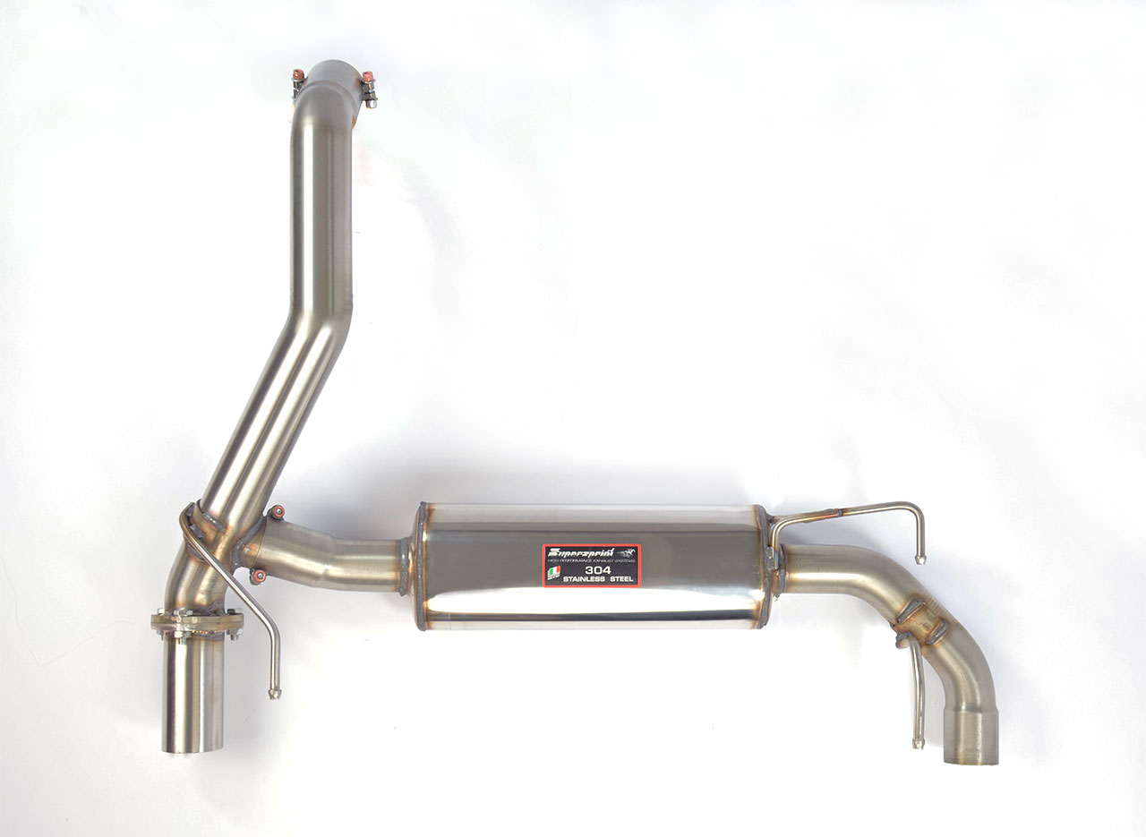 Rear exhaust right - left