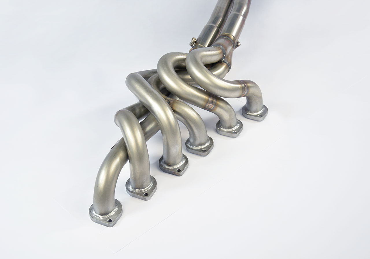 Manifold + connecting pipes 100% Stainless steel (Left Hand Drive)